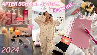 AFTER SCHOOL  NIGHT ROUTINE FOR 2024  reset for 2024 gym journaling etc🎀 [upl. by Selby]