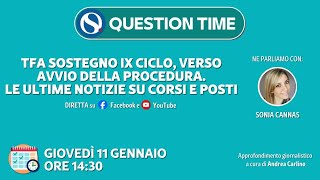 Tfa sostegno IX ciclo verso avvio della procedura Le ultime notizie su corsi e posti [upl. by Rufe104]