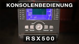 Sportstech RSX 500  RSX 600  Konsolen Bedienung [upl. by Mathew]