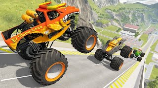 Monster Truck Madness  HighFlying Jumps amp Epic Crashes [upl. by Buff]