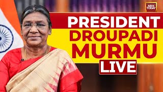 Independence Day 2023 LIVE President Murmu To Address Nation On Eve Of Independence Day [upl. by Vally]