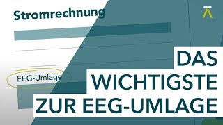 Die EEGUmlage Zuständigkeiten und Erhebung [upl. by Helli]