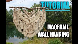 DIY Macrame Wall Hanging  exclusive tutorial by Macramessage [upl. by Quartana]