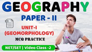 Geomorphology MCQ for UGC NetSet MCQ Practice Class2  Unit  Geomorphology ভূমিরূপবিদ্যা [upl. by Brear]