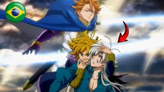 MELIODAS VS ARTHUR  LUTA COMPLETA MOKUSHIROKU NO YONKISHI SEASON 2x1 [upl. by Granniah13]