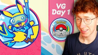 Patterrz Reacts to Pokemon World Championships Day 1 [upl. by Jerroll300]