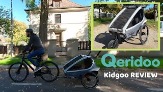 Qeridoo Kidgoo 2022 Review  Buggy amp Fahrradanhänger im Test [upl. by Hgielak694]