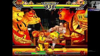 Cvs2 A3 and 3s fightcade fightcade capcomvssnk2 thirdstrike [upl. by Yenhpad]