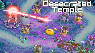 Kingdom Rush Alliance 13  DESECRATED TEMPLE  Veteran 3 Stars NLL [upl. by Hsac]