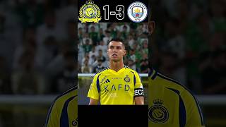 AlNassr vs Manchester City 🥵 Ronaldo vs haaland 🔥football cr7 youtube shortvideo [upl. by Barclay90]