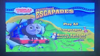 thomas and friends engines and escapades 2008 dvd menu walkthrough [upl. by Valdes380]