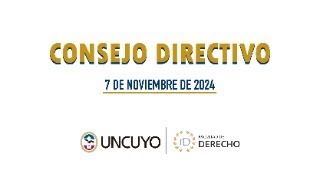 Consejo directivo  7 de noviembre [upl. by Siri]