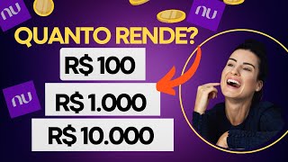 NUBANK  QUANTO RENDE SEU DINHEIRO NO NUBANK TABELA FREE PARA BAIXAR [upl. by Ephram]