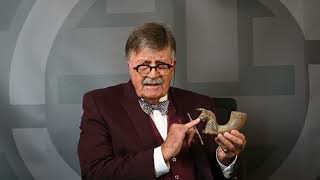 Lot 243 Achaemenid Bronze Rhyton with Horned Lion with Tim Wonnacott [upl. by Einhpad327]