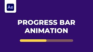 How to create simple PROGRESS BAR animation in aftereffects [upl. by Ranie]