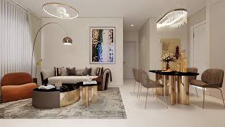 Modern Minimalist Apartment Tour  Sleek Furniture amp Elegant Home Interior Design [upl. by Cohlette34]