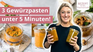 😍🍅 Die 3 wichtigsten Gewürzpasten – für den ultimativen Geschmack  Thermomix® Rezepte [upl. by Halsted507]