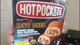 Hot Pockets  Hot Ones Smokey Green Chili Cheesesteak [upl. by Avevoneg]