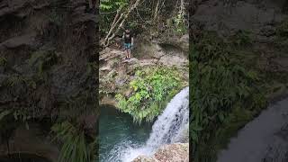 Inambakan Falls Samboan Cebu Philippines jumping savagelyfe hiking waterfalls [upl. by Damek]