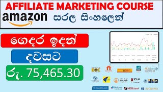 නිදාගෙන හිටියත් සල්ලි එන Amazon Affiliate Marketing [upl. by Bigot630]