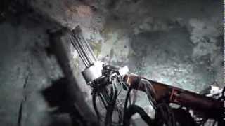 Swellex roof bolting at Meikle Rodeo Underground Gold Mine [upl. by Lacym]