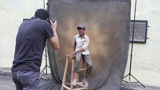 Quick outdoor studio setup for portrait photography [upl. by Hermes695]