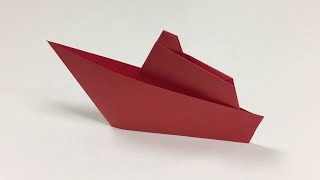 Papierschiff falten Origami Boot Einfaches Schiff basteln mit Papier [upl. by Onifur500]