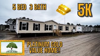 5K BY LIVE OAK HOMES 5 BED 3 BATH MOBILE HOME FULL TOUR  DIVINE MOBILE HOME CENTRAL [upl. by Leeke]