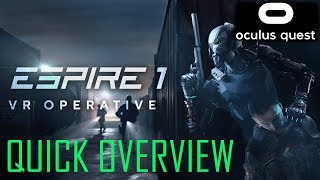 Quick overview Espire 1 Oculus Quest [upl. by Ollehto978]