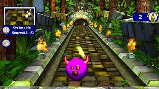 Gutterball Golden Pin Bowling in 2024 Wacky Purple with a Wacky 1 decal Gameplay in Jungle alley [upl. by Aoht]