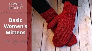 How to Crochet Basic Mittens [upl. by Mintz213]