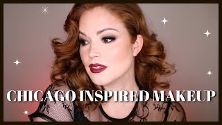 CHICAGO The Musical Inspired Makeup Tutorial  1920s Makeup [upl. by Annaiuq399]