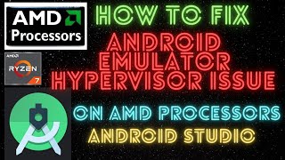 How to Fix Android Emulator Hypervisor Driver for AMD Processors installation failed issueSolution [upl. by Ekihc]