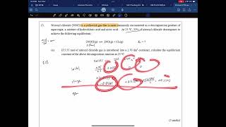 DSE chem equilibrium question [upl. by Haela]