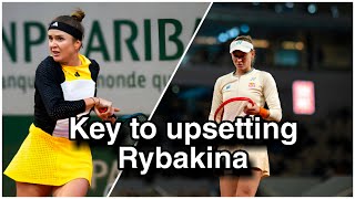 Elina Svitolina identifies key to upsetting Elena Rybakina at French Open svitolina rybakina [upl. by Eibbil147]