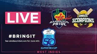 🔴 LIVE Barbados v Jamaica  CG United Super50 2023 [upl. by Wyck584]