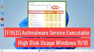 FIXED Antimalware Service Executable High Disk Usage Windows 1110 2022 [upl. by Elodea]