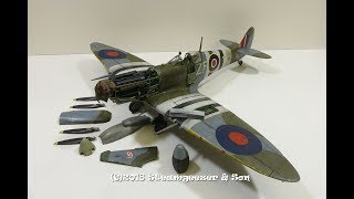 Building the ICM 148 Spitfire MkIXc quotBeer Deliveryquot [upl. by Eadas]