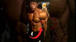 CHINESE VASCULARIZATION INSANE 🤯 ifbbprohanyang bodybuilder shorts [upl. by Wyon]