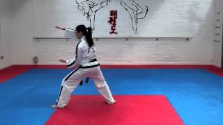 Joong Gun Tul and basic movements for grading to 3rd kup [upl. by Je277]