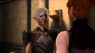 Dragon Age II Act 2  Fenris Rival Mage Romance Scene [upl. by Aihsekyw]