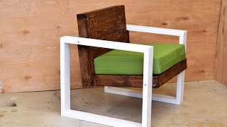 Modern Outdoor Chair  DIY Build [upl. by Daniel]