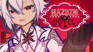 Hazbin Hotel react to Arlecchino as the hidden archangel Genshin x Hazbin [upl. by Harrietta148]