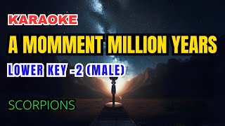 Scorpions A Moment In A Million Years Karaoke Lower Key 2 Male [upl. by Cohbert]