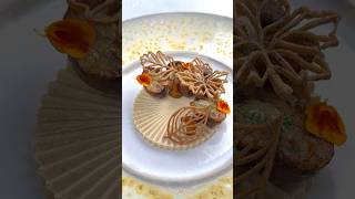 Panna cotta salata ai finferli 🍄🍂 food chef short [upl. by Yelah760]