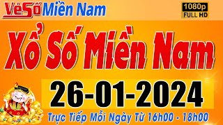 Trực Tiếp Xổ Số Miền Nam Hôm Nay Ngày 2612024  Kết Quả Xổ Số Miền Nam Hôm Nay Ngày 26 Tháng 1 [upl. by Kannry143]