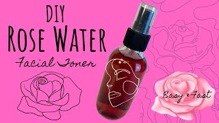 How To Make Rose Water  Rose Water Spray  DIY Rose Water  Homemade Rose Water Toner [upl. by Oliva589]