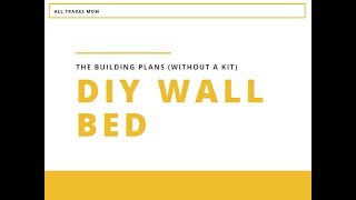 DIY WALL BED Part 1  with IKEA pax wardrobe help  under 300 [upl. by Esyli324]