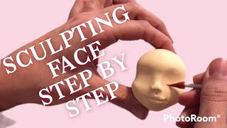 How to make a fondant face explained step by step [upl. by Elohc]