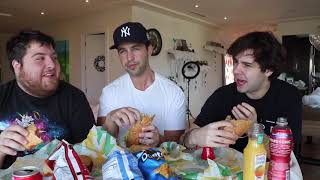 SUBWAY MUKBANG ft DAVID DOBRIK AND JONAH [upl. by Erdnoed]